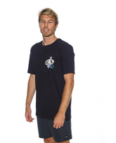 SUN BUZZED TEE - Washed Black - Rip Curl